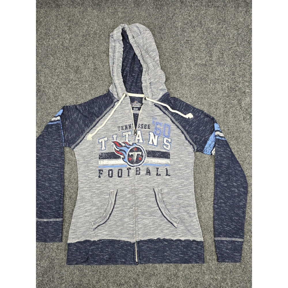 Tennessee Titans Hoodie Womens Small NFL Football Full Zip Majestic Shirt